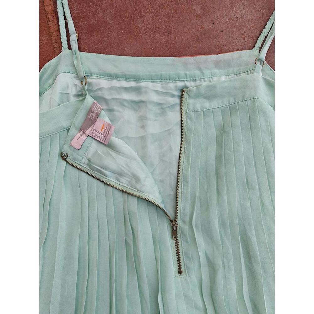 Forever 21 Mint Pleated Mini Dress - Picture 3 of 4
